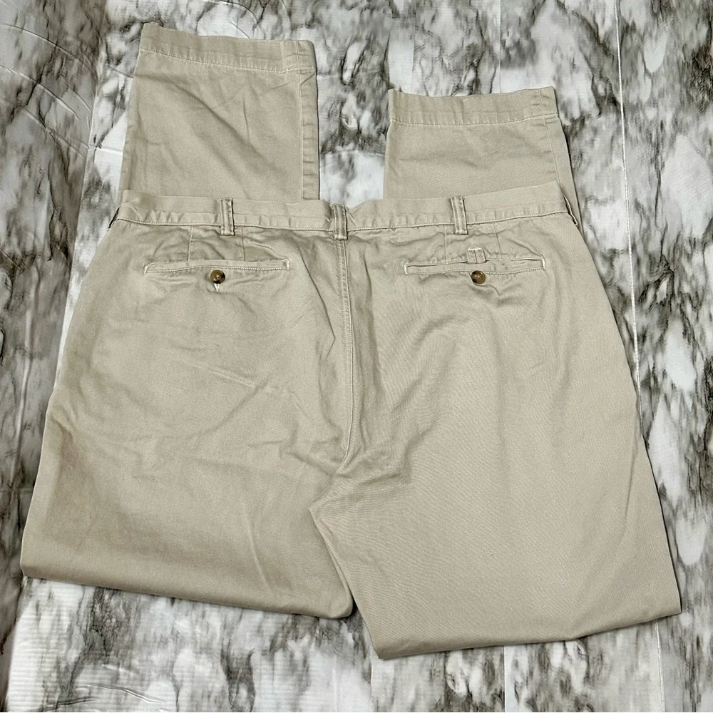 Polo by Ralph Lauren 38X34 Bedford Chino Khaki Pants HTF length Classic Normcore